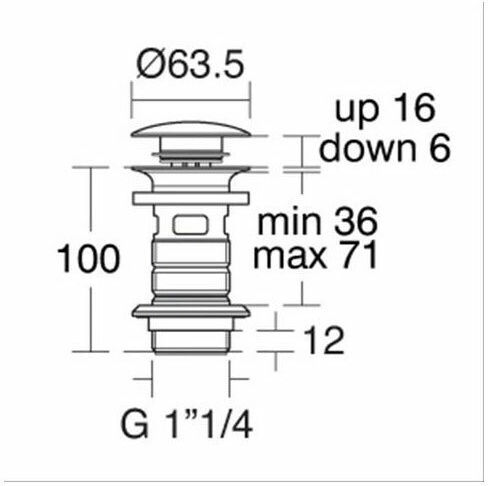 Ideal Standard Valve Sink with Overflow Silver