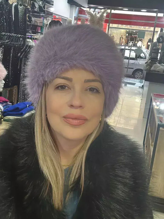 Mezzo Mezzo Frauen Pelzige Hut Lila