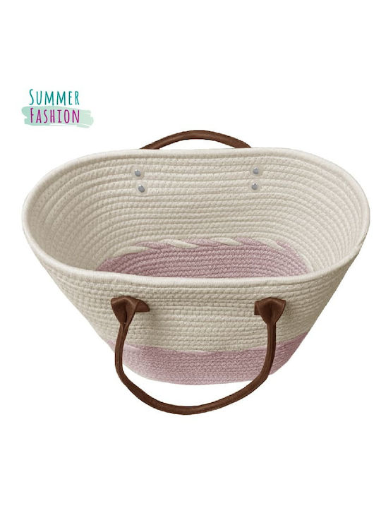 Straw Beach Bag White