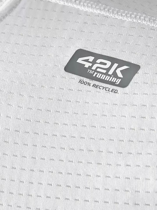 Athletic Short Sleeve White Blouse C01ELE WHT