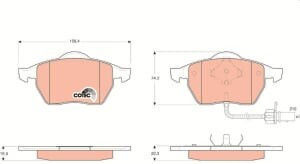 Trw Moto Disc Brake Pad Set
