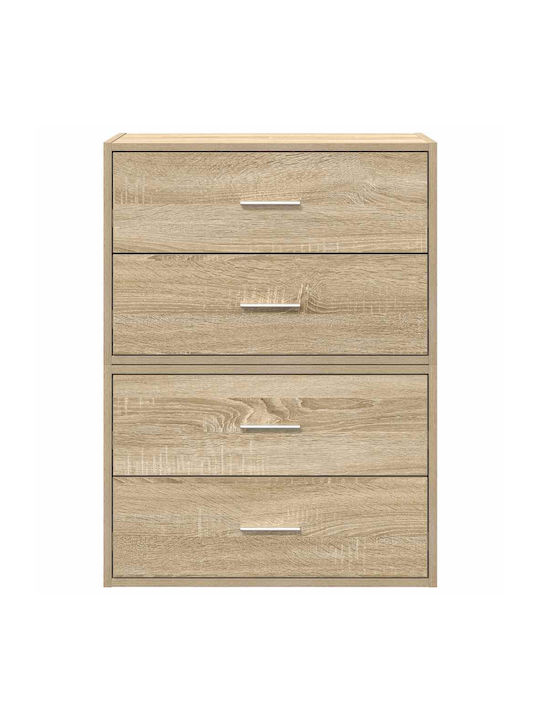 Συρταριέρα Креватокамарас Дървена с 4 чекмеджета Sonoma Oak 60x31x60бр