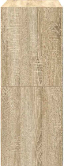 Wooden Chest of Drawers with 4 Drawers Sonoma Oak 60x31x60cm