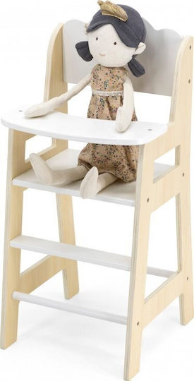Viga Toys White Wooden Doll High Chair Lumarko 13965419 6971608442377