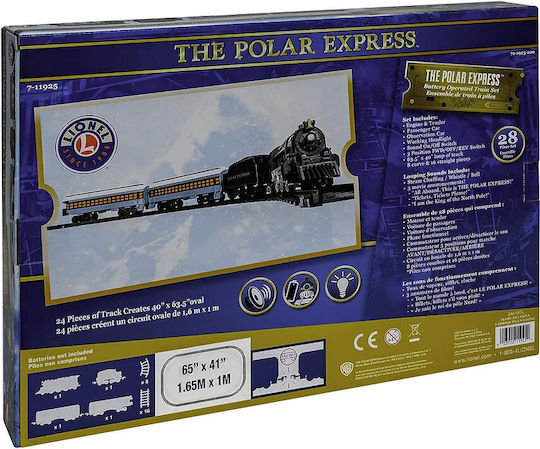 Lionel The Polar Express Mini Train S Σετ με Τρενάκι με Ήχο και Φως για 3+ Ετών