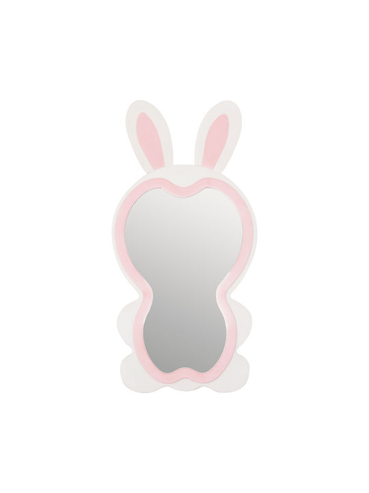HomeMarkt Kids Room Decor Accessories Bunny Made of Wood Pink