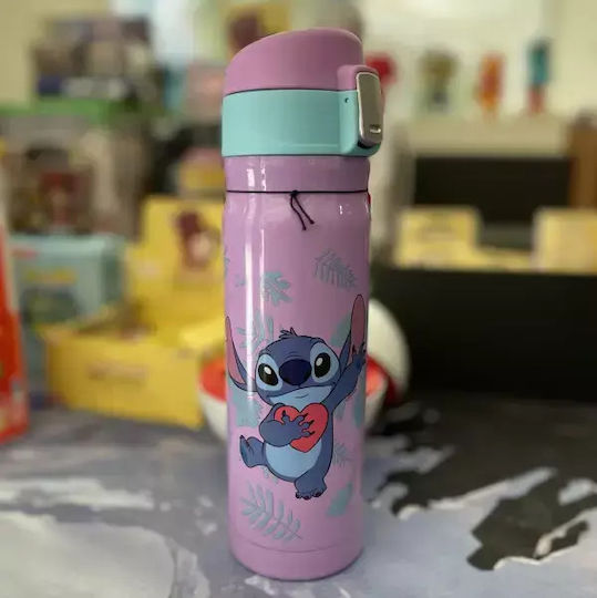 Stor Sticlă de Apă pentru Copii Lilo & Stitch Oțel inoxidabil Stitch 410ml