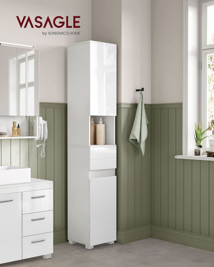 Vasagle Floor Bathroom Column Cabinet L30xD30xH30cm White