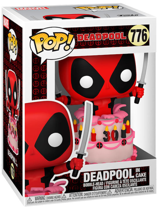 Funko Pop! Marvel: Deadpool - Deadpool in Cake (30th Anniversary) 775 Bobble-Head