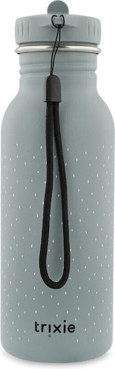 Trixie Kids Water Bottle Stainless Steel with Straw Non Spill Trixie Mr Shark 500ml
