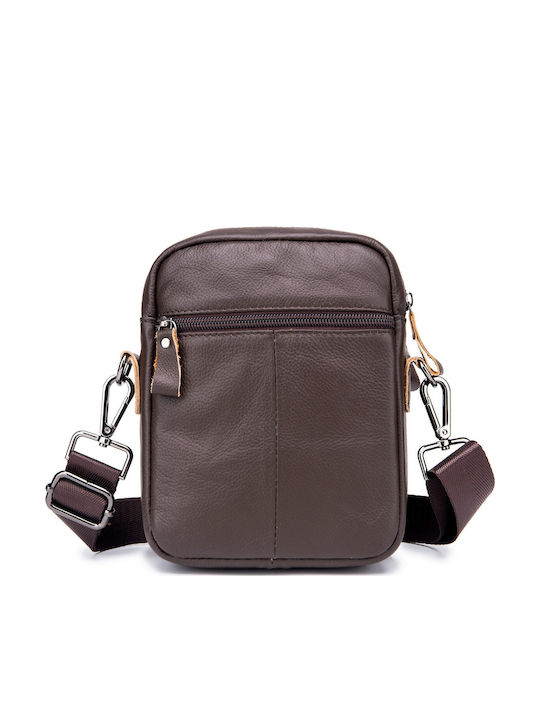 Leather Men's Bag Shoulder / Crossbody Brown