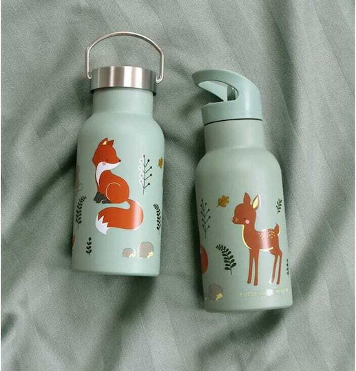 A Little Lovely Company Dbssff41 Stainless Steel Drink Forest Friends Thermos Bottle