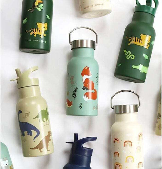 A Little Lovely Company Dbssff41 Stainless Steel Drink Forest Friends Thermos Bottle