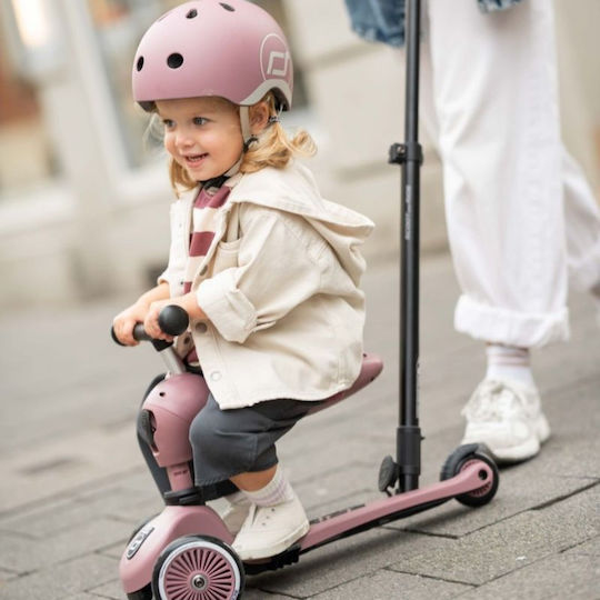 Scoot & Ride Trotinetă Copii Highwaykick 1 Push and Go cu 3 Roți cu Scaun pentru 1-5 Ani Wildberry