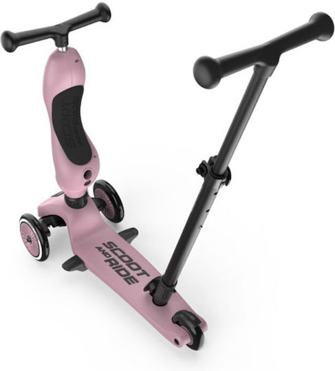 Scoot & Ride Trotinetă Copii Highwaykick 1 Push and Go cu 3 Roți cu Scaun pentru 1-5 Ani Wildberry