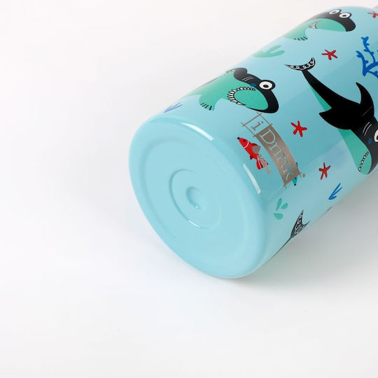 iDrink Kinderflasche Thermos Rostfreier Stahl Blau 350ml