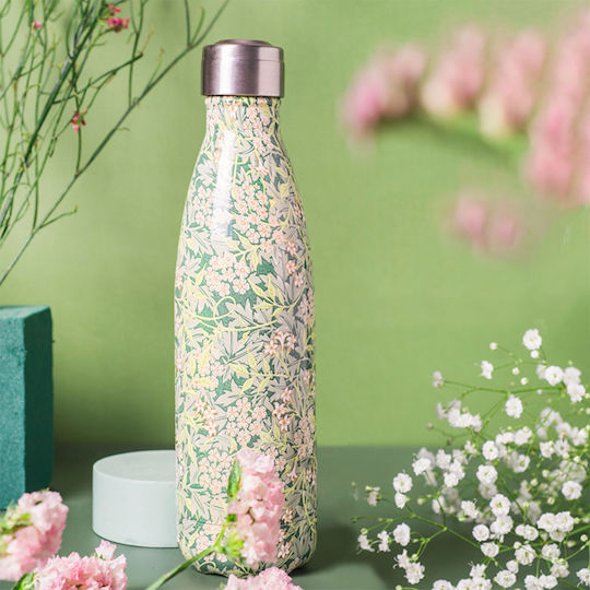 Yoko Design Kids Water Bottle Thermos Stainless Steel with Screw Cap Non Spill Imprimee Florence 500ml