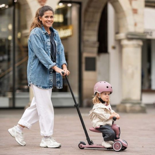 Scoot & Ride Trotinetă Copii Highwaykick 1 Push and Go cu 3 Roți cu Scaun pentru 1-5 Ani Wildberry