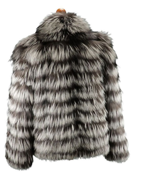 Frauen Pelz Striped 2