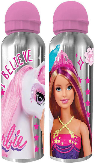 Barbie Sticlă pentru copii Barbie Aluminiu 500ml (Diverse modele/culori)