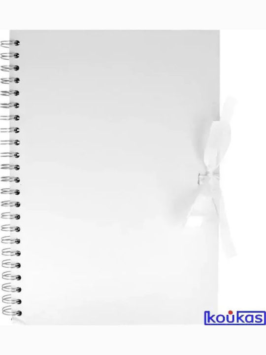 Artemio 21x29.7cm WITHOUT LINES WITH 40 WHITE SHEETS Wedding Wish Book White