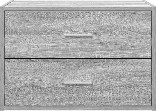 Чекмеджета За Бюро Дървени Сиви Сонома 60x31x40см