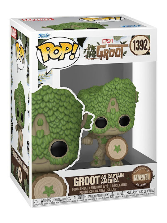 Funko Pop! Marvel: Groot as Captain America Bobble-Head Funko Pop! Marvel: Groot as Captain America Bobble-Head