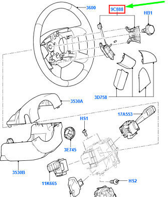 Genuine Steering Switch Cruise Control Ford Focus-1352794