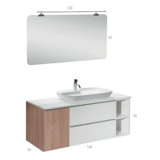 Mabo Waschtisch mit Waschbecken Acrylic