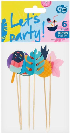 GoDan Summer Οδοντογλυφίδες για Party 6τμχ