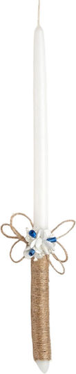 Easter Candle Round Scented and Handmade White