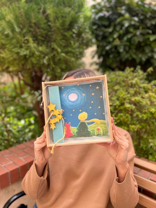Lighted Box-Frame Candle The Little Prince Round Various Designs Lighted Box-Frame Candle The Little Prince Round Various Designs