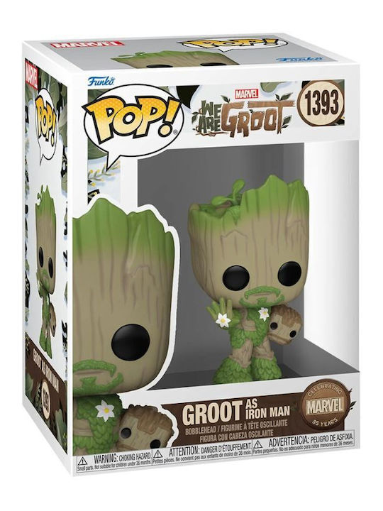 Funko Pop! Marvel: Groot as Iron Man Bobble-Head