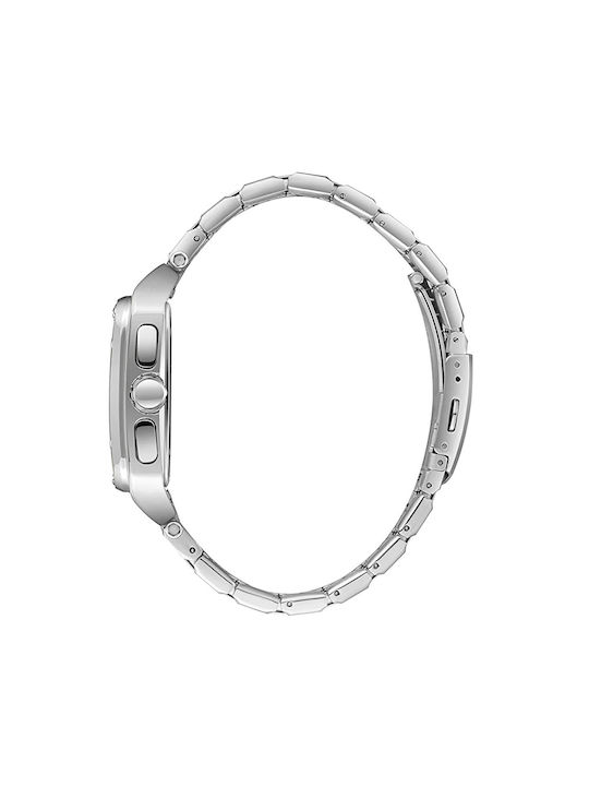 Beverly Hills Polo Club Watch Battery with Silver Metal Bracelet