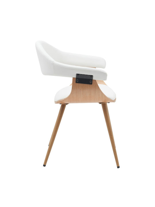 Devra Столички Трапезария White/Natural 1бр 55.5x53.5x77бр