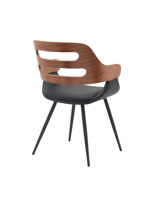 Harmada Stühle Speisesaal Black/Brown 1Stück 52x57.5x77cm