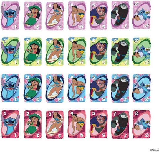 Board Game UNO Lilo & Stitch for 2-10 Players 7+ Years Old Mattel