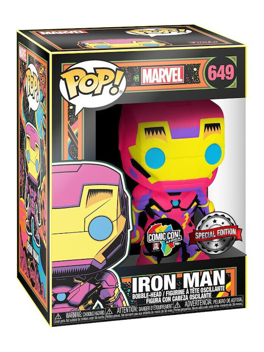 Funko Pop! Marvel: Iron Man (Blacklight) Bobble-Head Special Edition Funko Pop! Marvel: Iron Man (Blacklight) Bobble-Head Special Edition