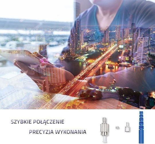 Qoltec Оптичен Фибров Конектор Qoltec Fc Pc Едномодов 2.0 мм Комплект за Монтаж 200 бр. 13405381 5901878544427