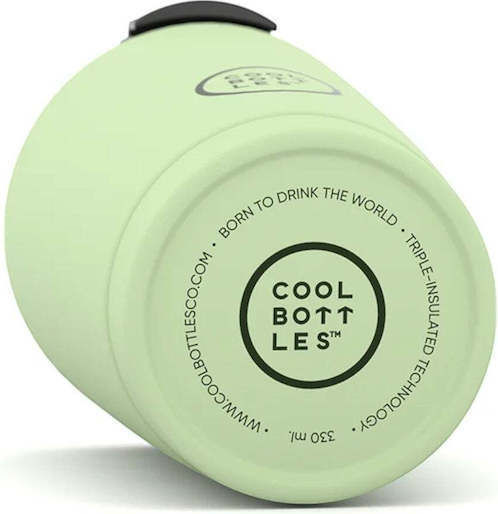 Cool Bottles Bottle Thermos Stainless Steel 330ml Soft Green