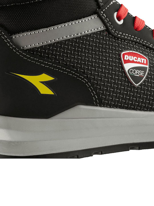 Utility Diadora Waterproof Safety Boots Black S3S with FO, SR Certification