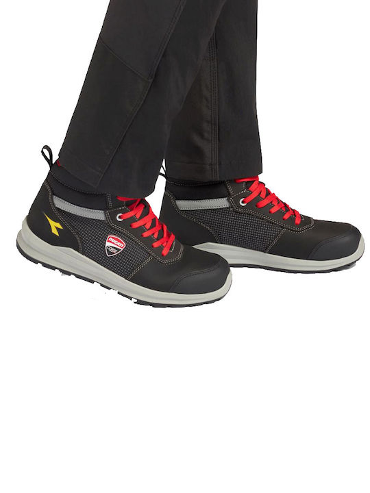 Utility Diadora Waterproof Safety Boots Black S3S with FO, SR Certification