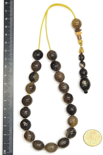 Roloi Komboloi Horn Worry Beads Gray 32cm