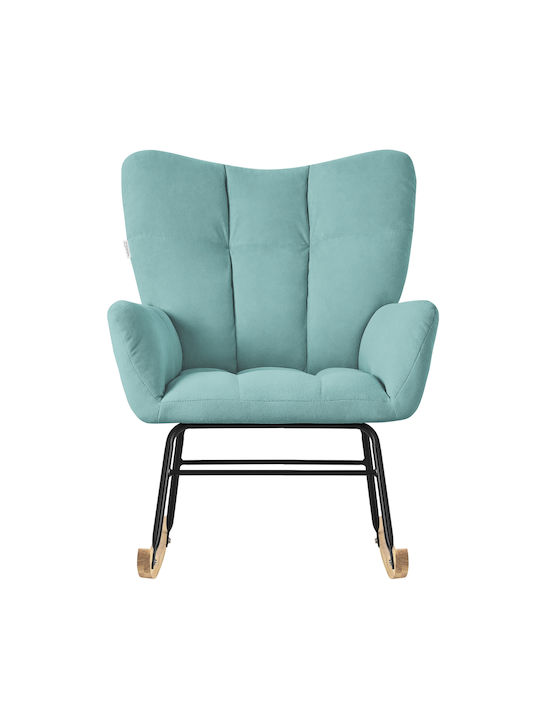 Rocking Armchair Turquoise 69x95x88cm