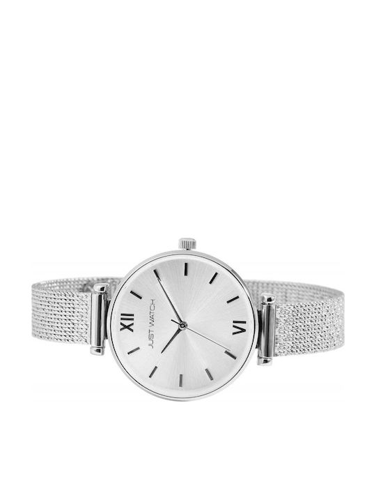 Just Watch Women's Watch with Silver Metal Bracelet