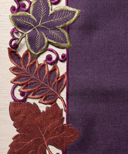 Silk Fashion Карирана Покривка За Маса 19612 Лилава 85x85см Silk Fashion Карирана Покривка За Маса 19612 Лилава 85x85см