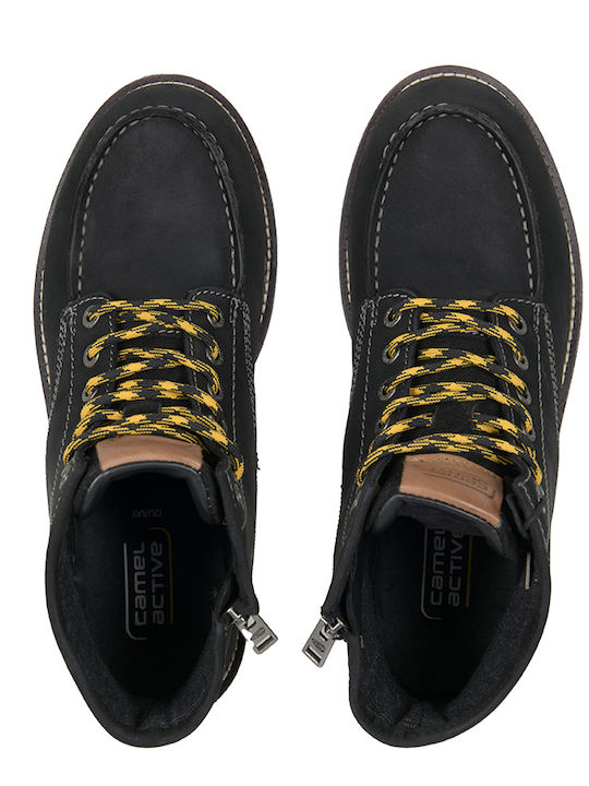 Piele Negru Ghete barbati
