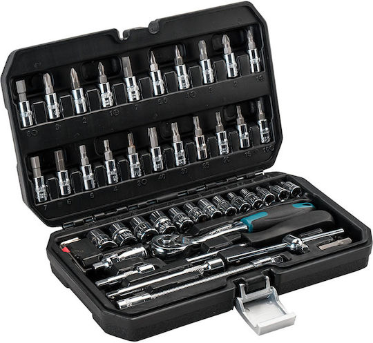 Bormann BΗΤ5100 Set Ratchet 1\4" 46pcs 024675