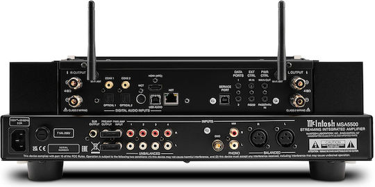McIntosh Ολοκληρωμένος Ενισχυτής Hi-Fi Stereo MSA5500 Μαύρος