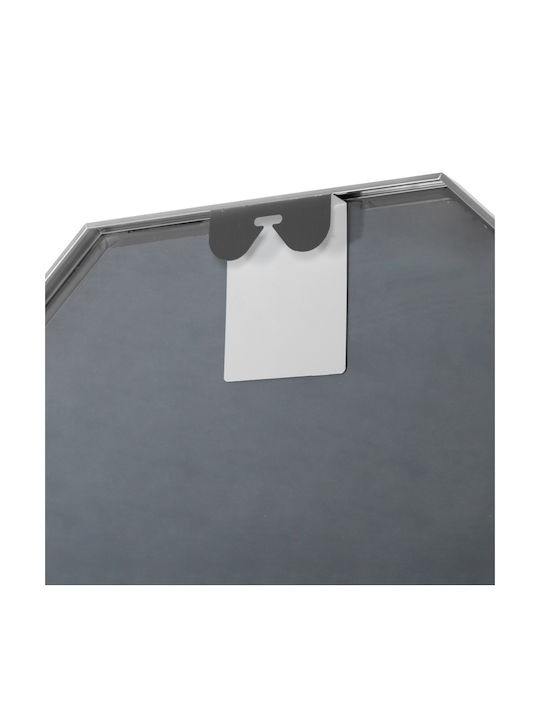 HomeMarkt Archer Oglindă de Perete cu Argintiu Ramă din Metalic 74x74cm 1buc